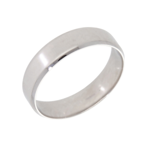 Pre-Owned 9ct White Gold 6mm Edged Wedding Band Ring