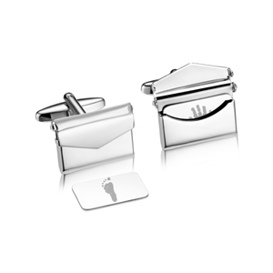 Handprint or Footprint Envelope Cufflinks