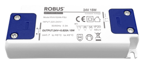 Robus RVA1524N-PSU Vegas COB Express 15W 24V IP20 Constant Voltage Driver Non Dimmable
