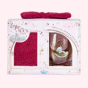 Tatty Teddy Stemless Glass, Socks & Headband Gift Set