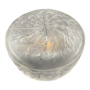 Mid 20th Century Lalique Crystal Dusting Power Box