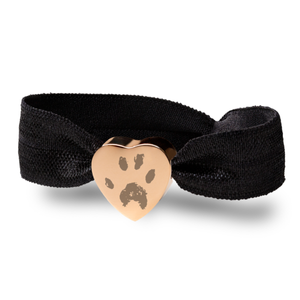 Rose Gold Paw Print Stretch Bracelet