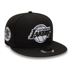 LA Lakers NBA Black 9FIFTY Snapback Adjustable Cap
