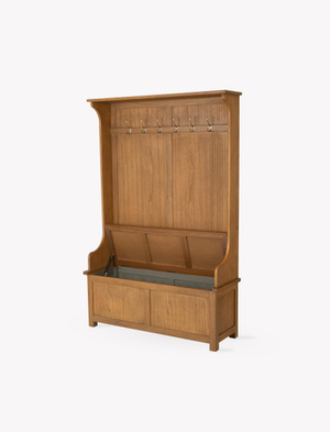 Walcote Hallway Storage Bench - Bayur Wood, Natural