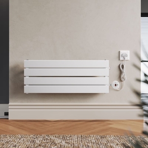 ELEGANT White Smart Electric Radiator with Wi-Fi Thermostat- L300xW800mm