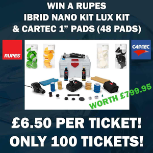 £6.50 Entry To Win A RUPES IBRID NANO KIT & 48 CARTEC PADS