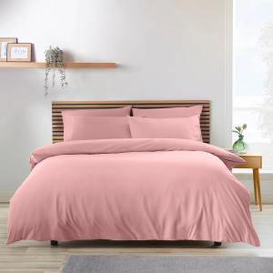 So Soft Non-Iron Duvet Set - Coral King Size 220x230cm
