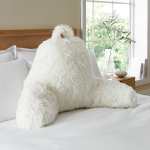 Faux Fur Cuddle Cushion - Cream