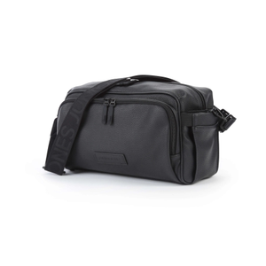 Junior Jones Essentials Changing / Organiser Bag - Black Faux Leather