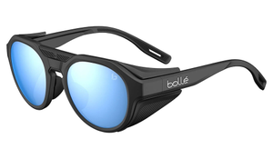 Bolle Ascender Sunglasses - Matte Black, Bolle Sky Blue Polarised
