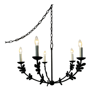 Black Leafy Chandelier