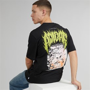 adidas Originals Mens Trefoil Series Elevated Graphic Back T-Shirt Black