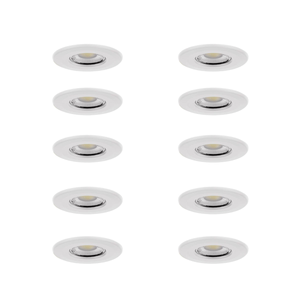 Collingwood DLT551500B10 4-6W H2 Lite CSP 10 Pack c/w White Bezels