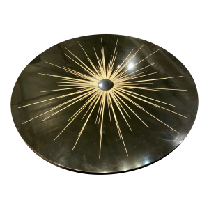 Caracole Modern Black Lacquer Lazy Susan
