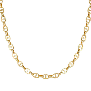 Ecclettica Gold Plated Steel Short Navy Chain Necklace
