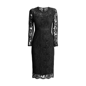 Chiara Long Sleeve Lace Dress In Black (S)