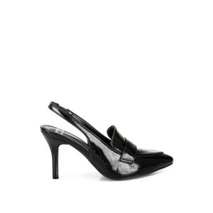 Voisin Slingback Loafer Sandals In Black By Rag & Co (6 UK)