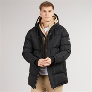 Bench Mens Bovero Padded Parka Jacket A Black