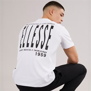Ellesse Mens Retanna Back Logo T-Shirt White/Black
