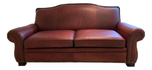 Nailhead Trimmed Leather Daybed Sofa