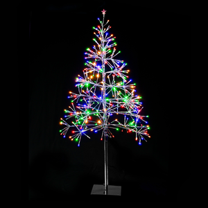 Festive Magic Multi Colour LED Christmas Tree - Sparkle & Twinkle 135cm