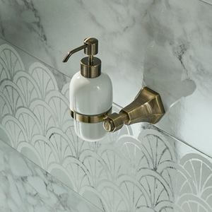 Milano Earlham - Art Deco Soap Dispenser - Aged Gold