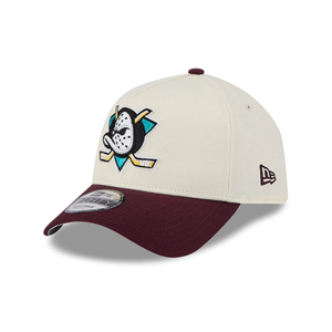 Anaheim Ducks NHL Retro White 9FORTY A-Frame Adjustable Cap