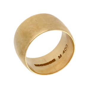 Pre-Owned 9ct Yellow Gold 11mm Wide Wedding Band Ring