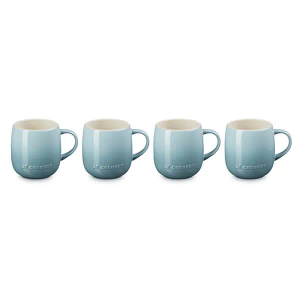 Le Creuset Sea Salt Stoneware Set of 4 380ml U Mugs