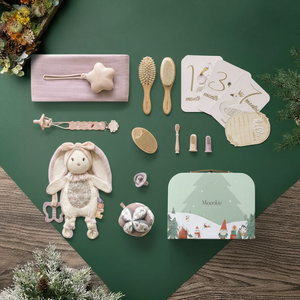 Xmas Box Gift Set / Yes Christmas First Moments Newborn Set (Blush Pink)
