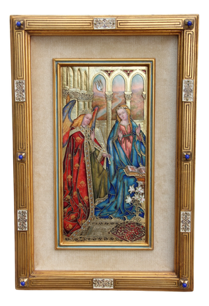 Modest Morató Ojer, The Annunciation, Enamel Painting on Copper