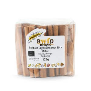 Organic Premium Ceylon Cinnamon Stick (Alba) 125g