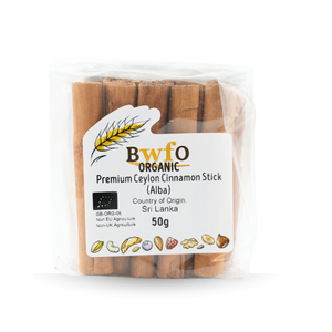 Organic Premium Ceylon Cinnamon Stick (Alba) 50g