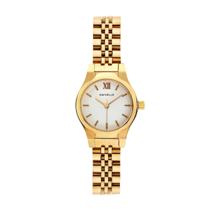 Maivelle - Reese Gold White Bracelet Watch