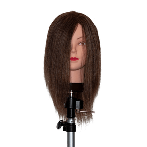 Ki Natural Grey Hair Mannequin Head