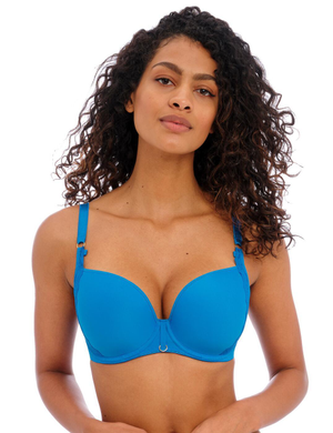 Freya Temptress Moulded Plunge T Shirt Bra - Med Blue