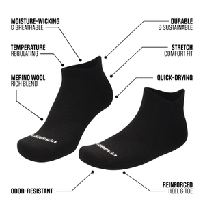 Merino Wool Ankle Tab Socks