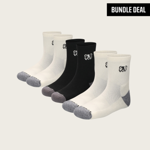 Merino Wool Short Crew Terry Socks (3 Pack)