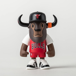 Chicago Bulls NBA 2025 Dark Red Mini Buffalo Figure