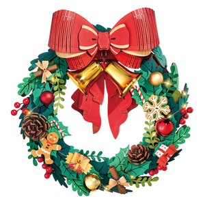 Rolife Christmas Wreath 3D DIY Wooden Puzzle Model Kit TGL04