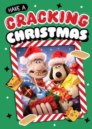 Wallace And Gromit Cracking Christmas Card