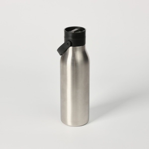 Circular&amp;Co Reusable Water Bottle - Made From Recycled Stainless Steel | 500ml - Uncoated Black