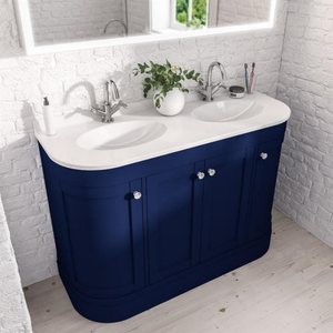 Eastbrook Hardwick Traditional 1200mm Floor Standing Vanity Unit with Double Basin