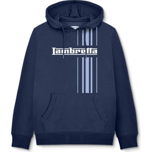 Lambretta Mens Stripe Hoodie - XL / Navy