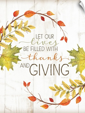 Let Our Lives Be Filled