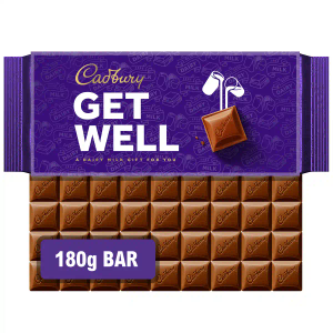 Cadbury "Get Well" Dairy Milk Chocolate Bar 180g