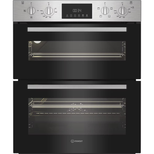 Indesit DUI 12D IX Built Under Electric Fan Double Oven - Stainless Steel