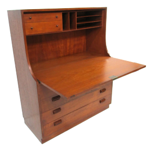 Borge Mogensen Teak Secretary Desk Cabinet for Soborg Denmark