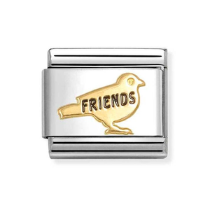 Classic Gold Bird Friends Charm
