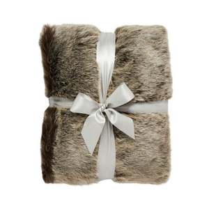 Garland - Luxury Faux Fur Throw - Mink (one size)